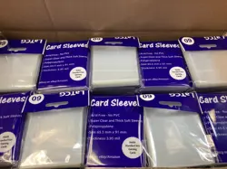 LaTCG Clear Pokemon TCG/Magic the Gathering/DBZ/Standard Size Sleeves 65.5x91mm - Image 1