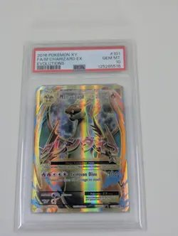 Pokemon TCG 2016 XY M Charizard EX (Full Art) 101/108 Evolutions PSA Gem MT 10 - Image 2