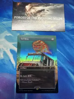 Sol Ring 0912 Rainbow Foil Secret Lair Promo Twisted Metal 912 - Image 1