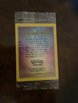 Ancient Mew Pokemon Card Sealed Holo Promo 2000 Movie - Image 1
