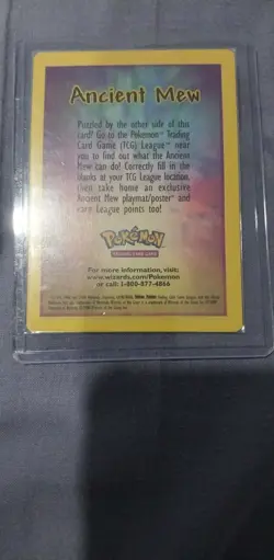 Ancient Mew Pokemon: The Movie 2000 Holo Promo + Insert Card READ DESCRIPTION - Image 3