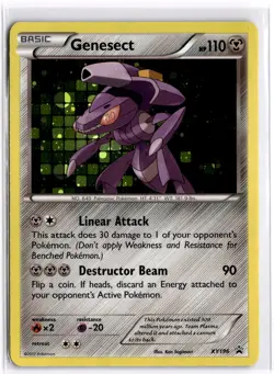 Pokemon TCG Genesect (Cosmos Holo) XY196 Black Star Promo - Image 1