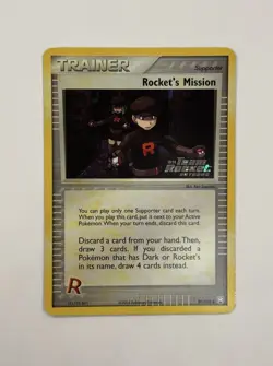 Rocket’s Mission 88/109 EX Team Rocket Returns Pokemon Card 2004 LP - Image 1