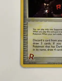 Rocket’s Mission 88/109 EX Team Rocket Returns Pokemon Card 2004 LP - Image 5