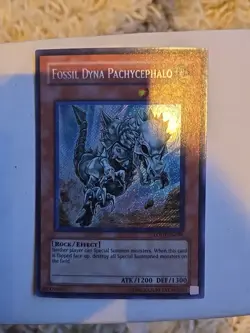 Yugioh Fossil Dyna Pachycephalo LODT-EN099 Unlimited Secret Rare NM - Image 1