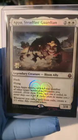 Appa Steadfast Guardian Foil Prereleas Promo MTG Avatar the Last Airbender - Image 1