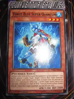 YU-GI-OH! RARE FRANCAIS FORCE BLUE SUPER QUANTUM WIRA-FR032 MINT NEUF EDITION 1 - Image 1