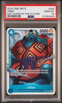 PSA 10 Jinbe 500 Years In The Future #OP07-045 Foil 2024 One piece - Image 1