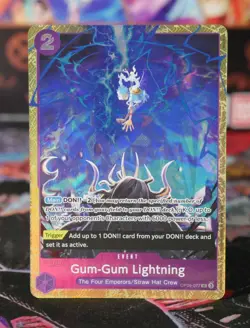 Gum-Gum Lightning OP09-077 Premium Best Selection Vol 4 One Piece TCG ENGLISH - Image 1