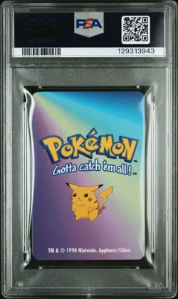 1998 KFC POKEMON CARD GAME 143 SNORLAX PSA 10 - Image 2