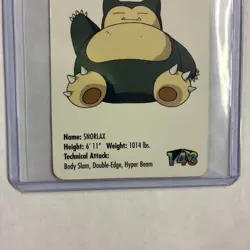 1998 KFC Snorlax #143 Card LP Pokemon TCG - Image 4