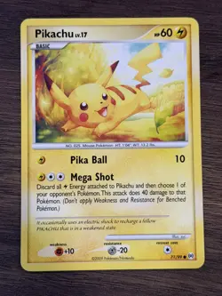 Pokemon Pikachu 71/99 Platinum Arceus NM - Image 1