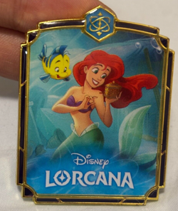 Chinese-Disney Lorcana Card TCG Ariel - Jewelry Collect Lorcana Emblem Pin Badge - Image 1