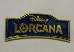 Chinese-Disney Lorcana Card TCG Blue Lorcana Emblem Pin Badge Promo - Image 1