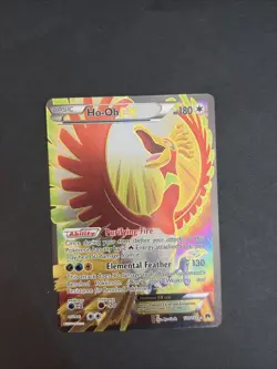 Pokemon TCG XY Breakpoint Ho-Oh EX Full Art Card 121/122 - Image 1