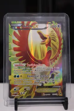 Pokemon TCG Ho-Oh Full Art EX 121/122 XY Breakpoint Pokemon Card 2016 NM - Image 1