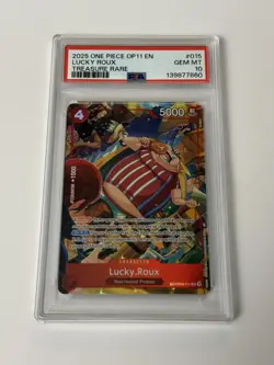 One Piece OP11 Lucky Roux Alternate Art Treasure Rare Op09-015 Psa 10 - Image 1