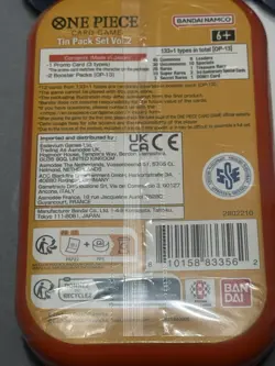 ONE PIECE CARD GAME - TIN PACK SET VOL. 2 (TS-02, OP13) x 5 - IN HAND - Image 2
