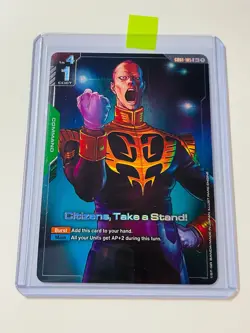 Citizens Take a Stand GD01-105 Gundam CCG TCG R+ Alt Art Card Set NM English - Image 3