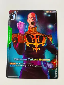 Citizens Take a Stand GD01-105 Gundam CCG TCG R+ Alt Art Card Set NM English - Image 4