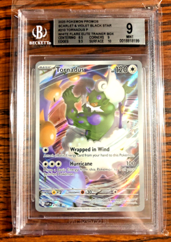 Tornadus Black Star Promo #210 - BGS MINT 9 - 2025 White Flare ETB - Pokemon TCG - Image 1