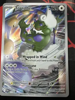 Pokemon TCG Tornadus 210 Sv:Scarlet & Violet Black Star Promo Card NM Condition - Image 2