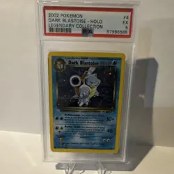 Pokemon Dark Blastoise 4/110 Legendary Collection Holo Rare PSA 5 2002 - Image 1