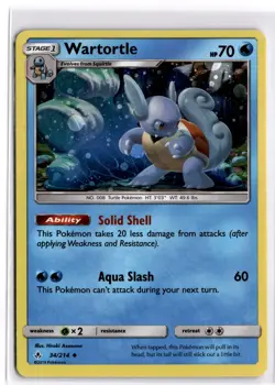 Pokemon TCG Wartortle (Cosmos Holo) 034/214 Premium Collection Promo LP - Image 1