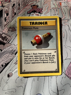 Pokemon Flute | Base Set 86/102 | Vintage 1999 Pokemon Card | Excellent - Image 1