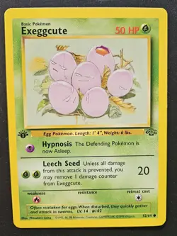 Near Mint NM - 1st Edition - Exeggcute 52/64 - Jungle Set - Pokemon - WotC - Image 1