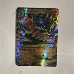 Pokemon M Lucario EX Holo Ultra Rare 55/111 XY-Furious Fists English TCG - Image 1