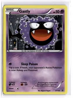 Pokemon TCG Gastly (Cosmos Holo) XY132 Black Star Promo - Image 1