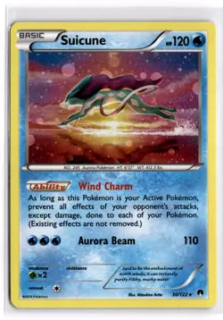 Pokemon TCG Suicune (Cosmos Holo) 030/122 XY Blister Exclusives - Image 1