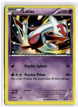 Pokemon TCG Latias 30/30 Xy Trainer Kit: Latias & Latios Holo Deck Exclusive - Image 1