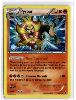 Pokemon TCG Pyroar (Cosmos Holo) 012/119 XY Blister Exclusives MP - Image 1