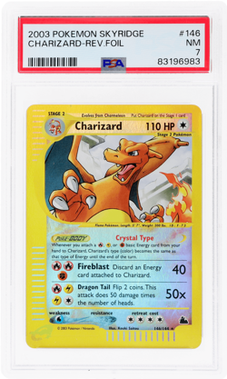 2003 Pokemon Skyridge Charizard Reverse Holo #146 PSA 7 - Image 1