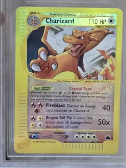 2003 Pokemon Skyridge #146/144 Charizard Reverse Holo Foil BGS 8.5 NM-MT+ Graded - Image 4