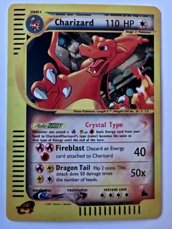 Charizard 146/144 Skyridge Reverse Holo 2003 CUST0M MADE (PR0XY) Pokemon Card - Image 1
