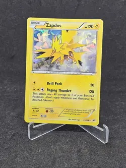 Pokemon Card Zapdos 23/108 XY-Roaring Skies cracked ice Holo Rare - Image 1