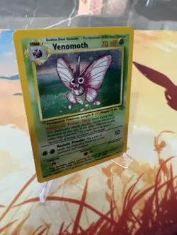 Venomoth 13/64 Holo Rare Jungle Set Pokemon Card WoTC - Image 3