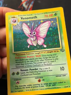 Venomoth 13/64 Jungle Unlimited - Holo Rare - WOTC Pokemon Card LP - Image 3