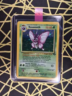 🔥 Venomoth 13/64 🔥 Original Holo Rare Jungle Set Pokemon Card WOTC 1999 - Image 2