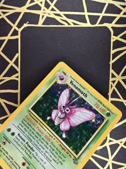 🔥 Venomoth 13/64 🔥 Original Holo Rare Jungle Set Pokemon Card WOTC 1999 - Image 5
