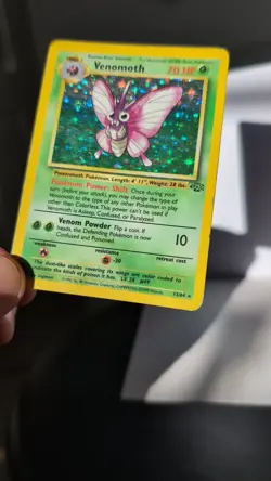 Venomoth 13/64 Jungle Holo Rare 1999 WOTC Vintage Pokemon Card - LP/MP - Image 2