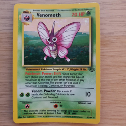 Venomoth - 13/64 - Pokemon Jungle Unlimited Holo Rare Card WOTC | LP - Image 2