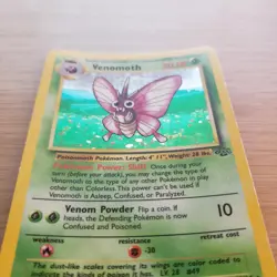 Venomoth - 13/64 - Pokemon Jungle Unlimited Holo Rare Card WOTC | LP - Image 4