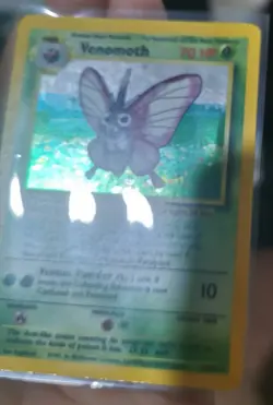 No Symbol ERROR Misprint Venomoth 13/64 Holo Jungle Rare WOTC Pokemon Card - Image 3