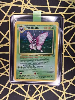 🔥 Venomoth 13/64 🔥 Original Holo Rare Jungle Set Pokemon Card WOTC 1999 - Image 2