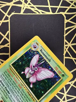 🔥 Venomoth 13/64 🔥 Original Holo Rare Jungle Set Pokemon Card WOTC 1999 - Image 5