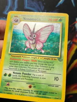 Venomoth 13/64 Jungle Unlimited Holo Rare - WOTC Pokemon Card MP - Image 4